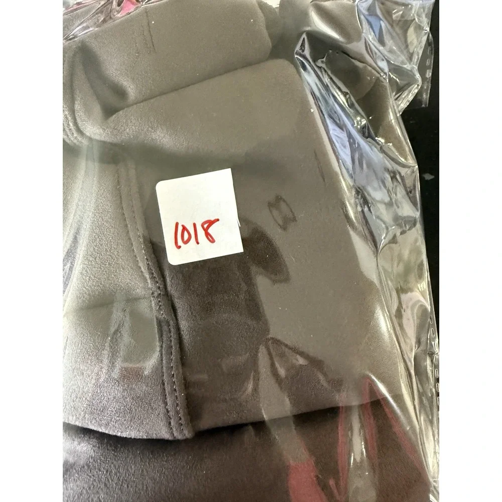 SPANX Faux Suede Leggings shapewear chocolate brown‎ pull on Medium